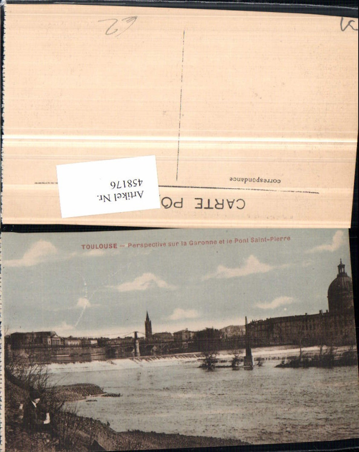 458176,Midi-Pyrenees Haute-Garonne Toulouse Pont Saint-Pierre Brücke Wehr