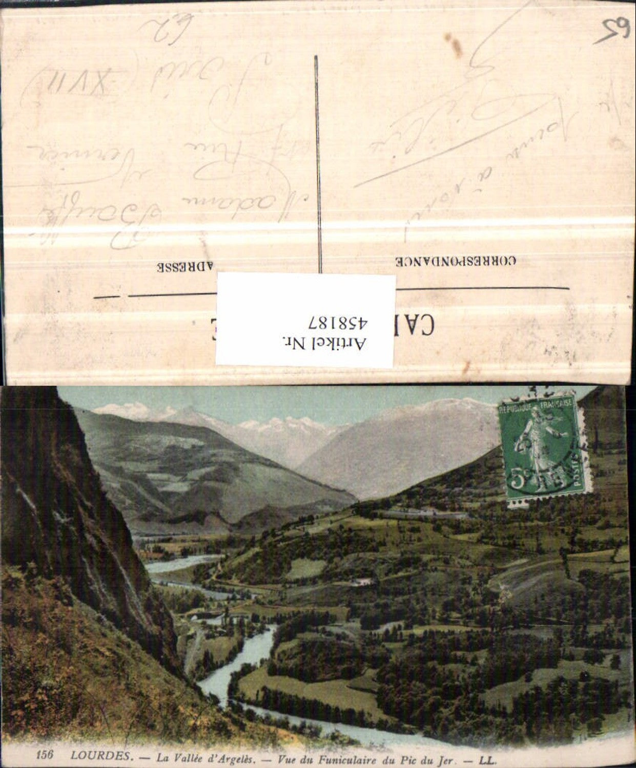458187,Midi-Pyrenees Hautes-Pyrenees Lourdes Vallee Argeles Landschaft