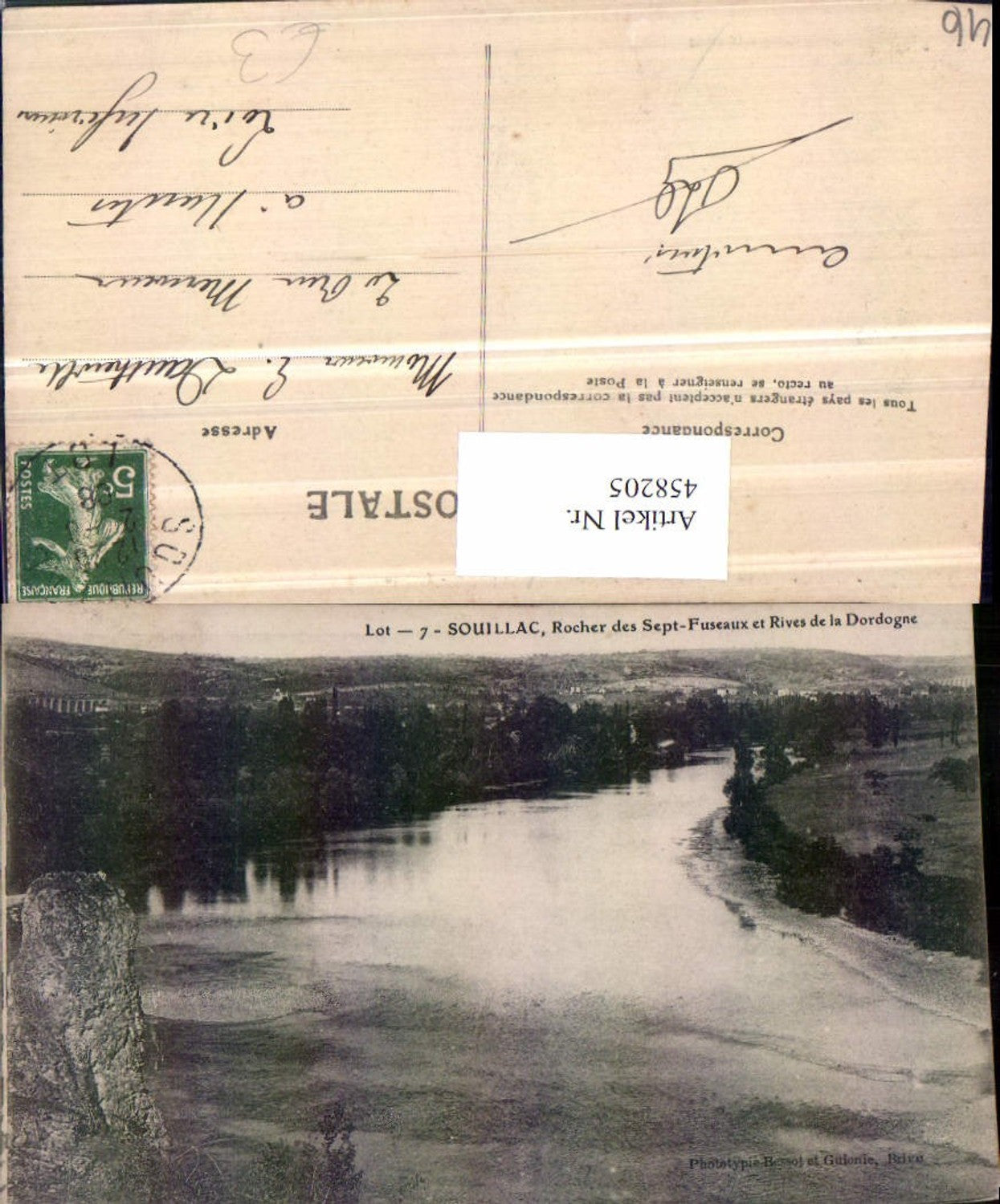 458205,Midi-Pyrenees Lot Souillac Rocher Rive Dordogne Fluss