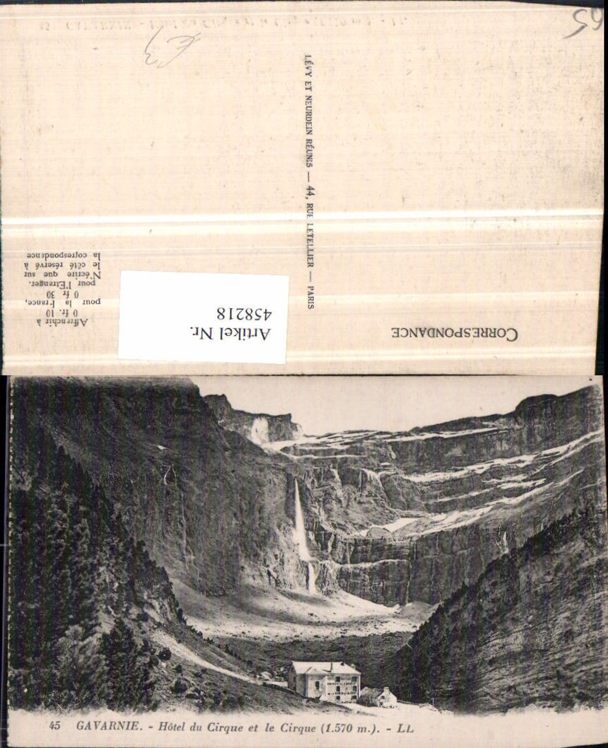 458218,Midi-Pyrenees Hautes-Pyrenees Gavarnie Hotel du Cirque Bergkulisse