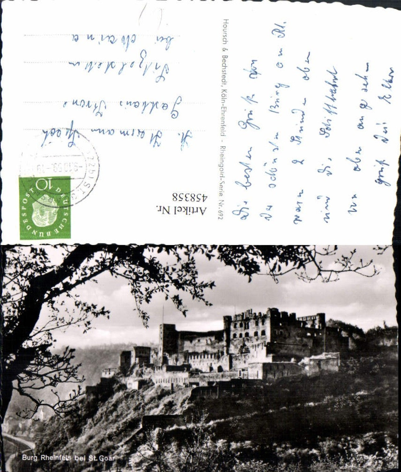 458358,Burg Rheinfels b. St. Goar
