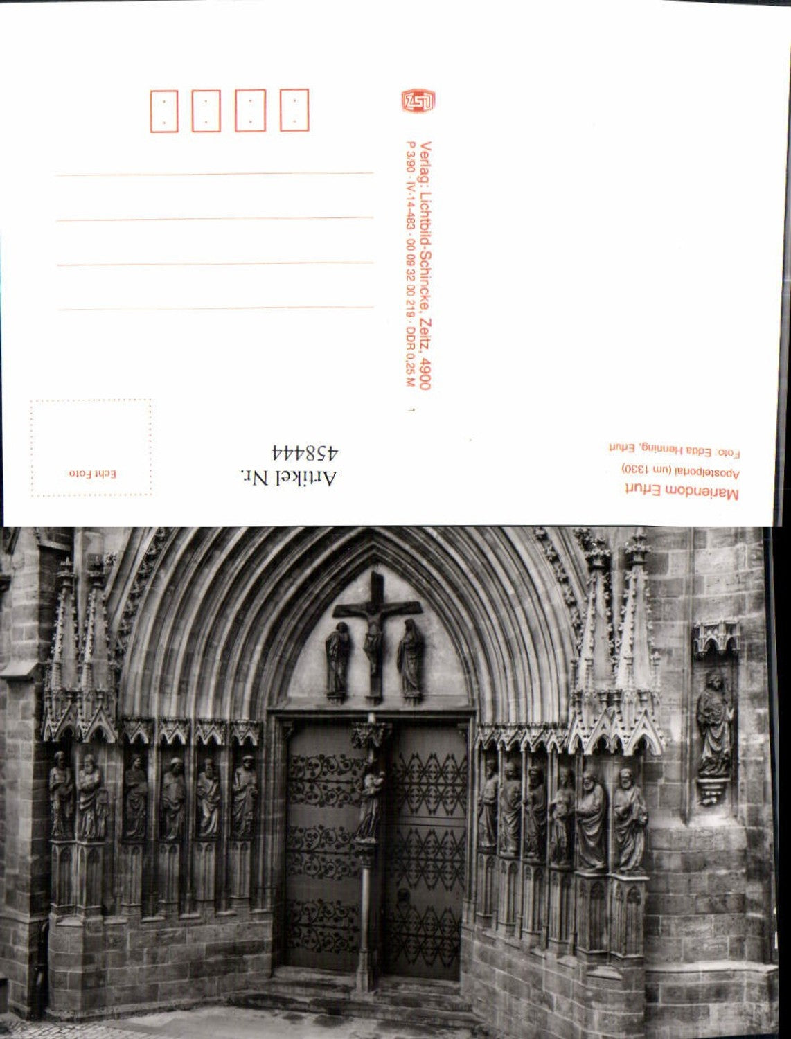 458444, Erfurt Cathedral, Church, Apostles' Portal