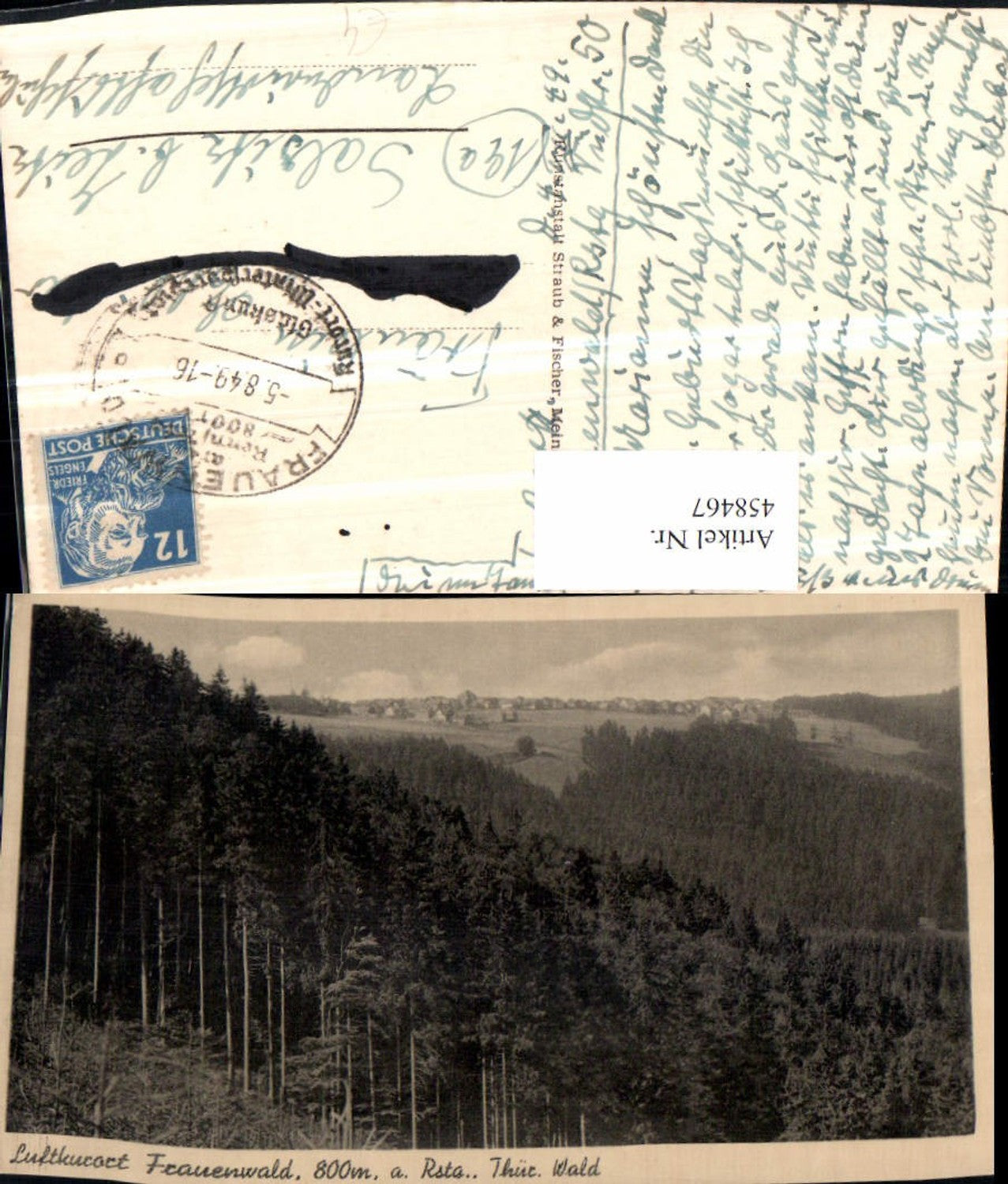 458467, Frauenwald am Rennsteig, partial view of the forest