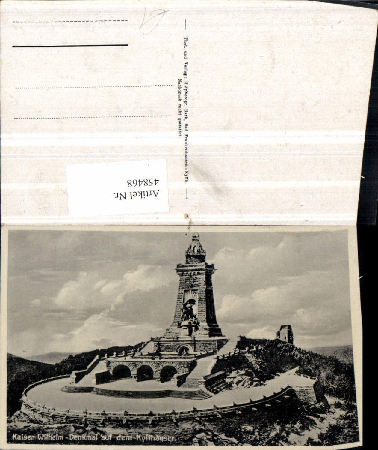 458468, Kyffhäuser Kaiser Wilhelm Monument