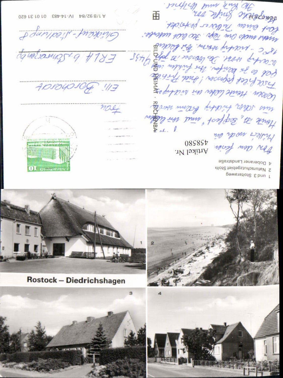 458580,Rostock Diedrichshagen Stolteraweg Strand Mehrbildkarte pub VEB