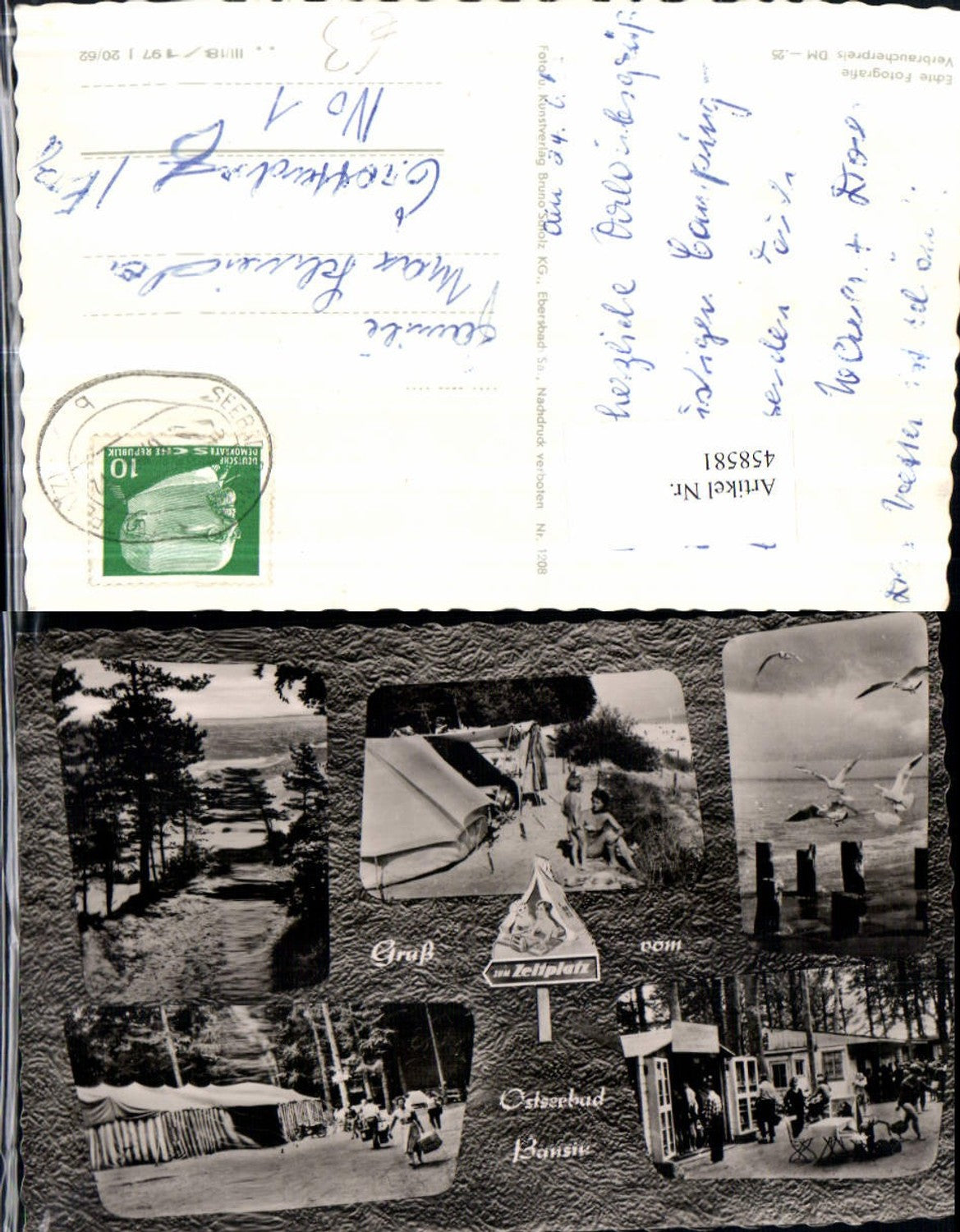 458581,Ostseebad Bansin Camping Zelte Mehrbildkarte