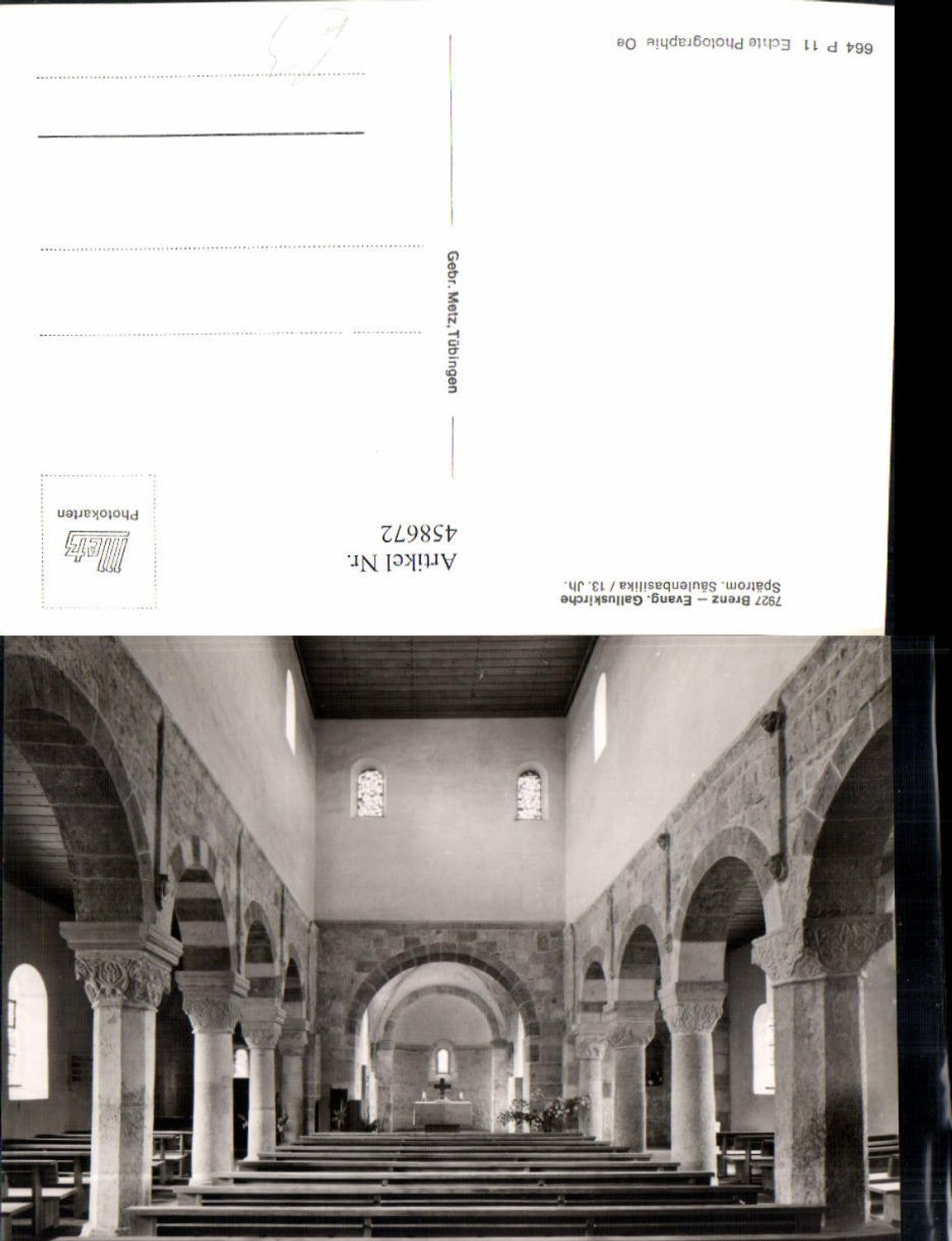 458672,Brenz Evangelische Galluskirche Kirche Innenansicht