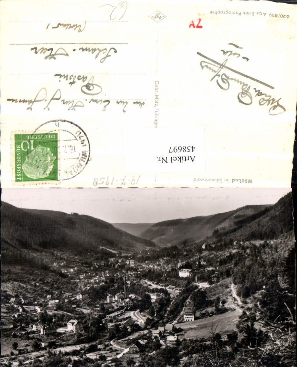 458697,Wildbad im Schwarzwald Totale