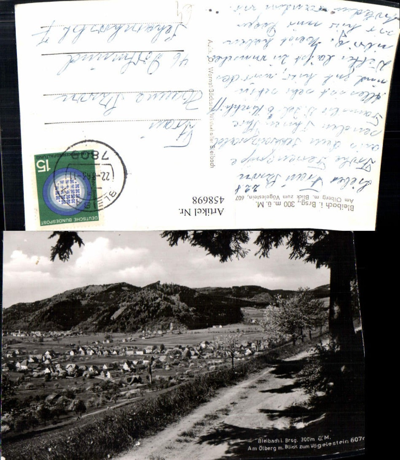 458698,Bleibach im Breisgau Totale Am Ölberg m. Vögelestein