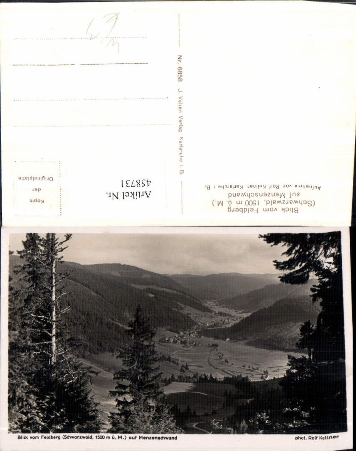 458731,Blick vom Feldberg im Schwarzwald auf Menzenschwand