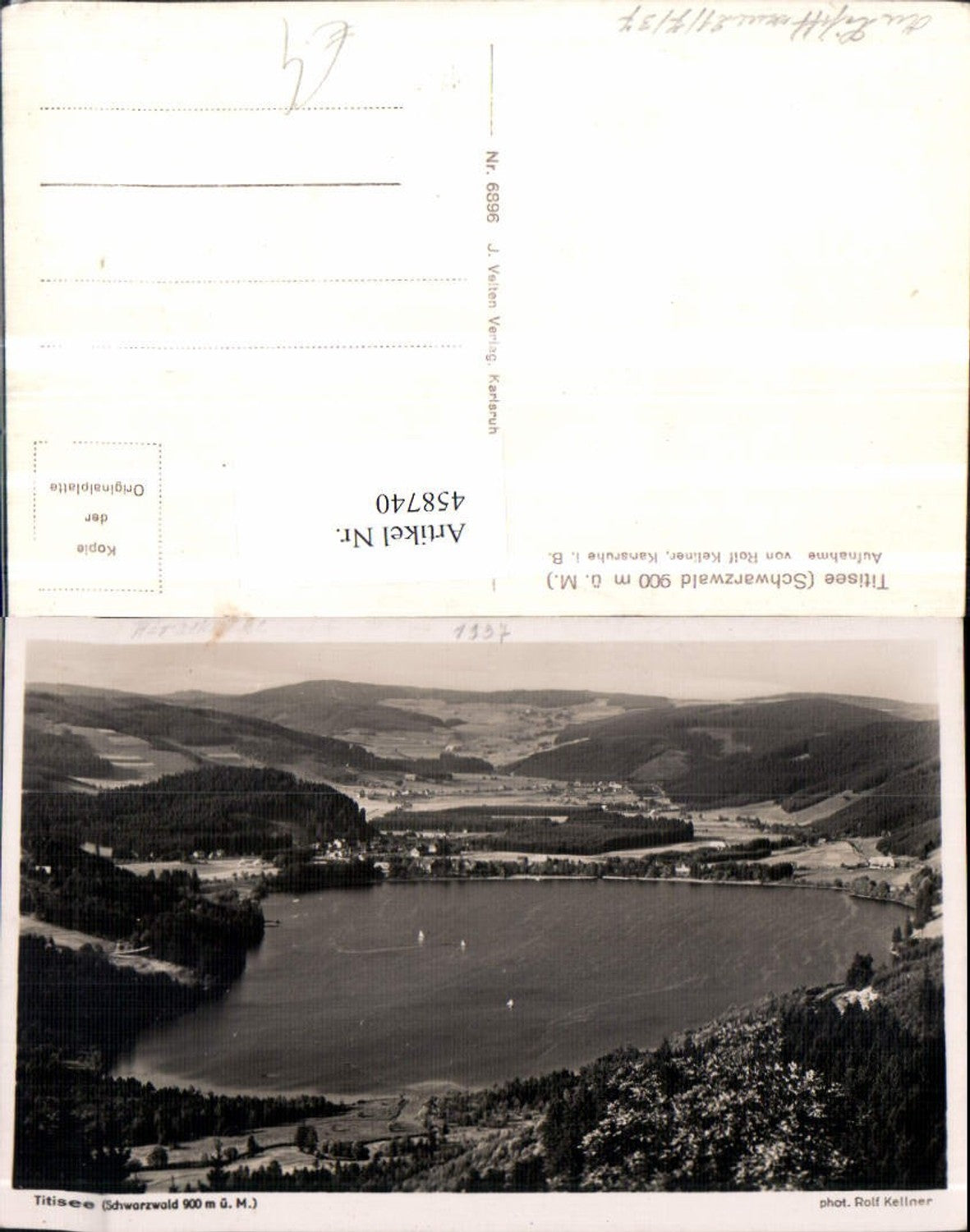 458740,Titisee im Schwarzwald See Totale