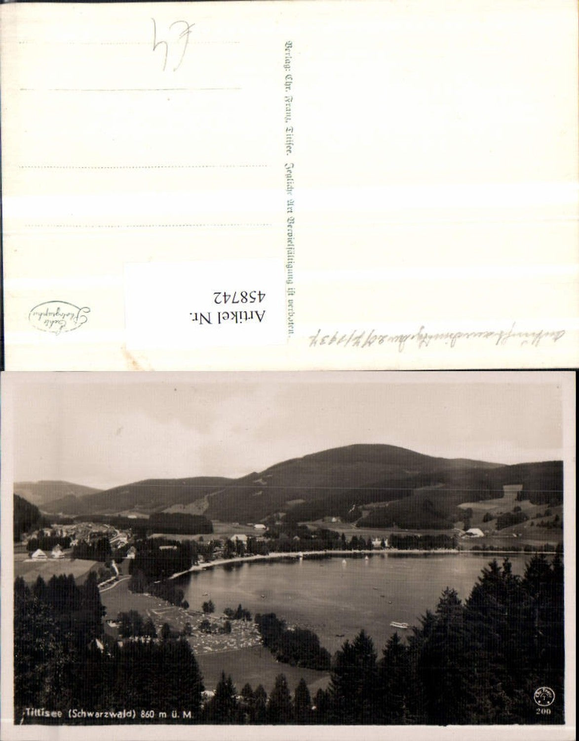 458742, Titisee in the Black Forest Lake