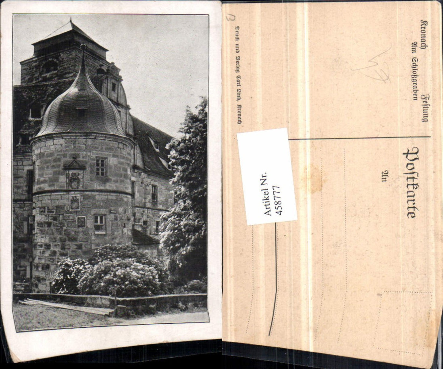 458777,Kronach Festung Schlossgraben