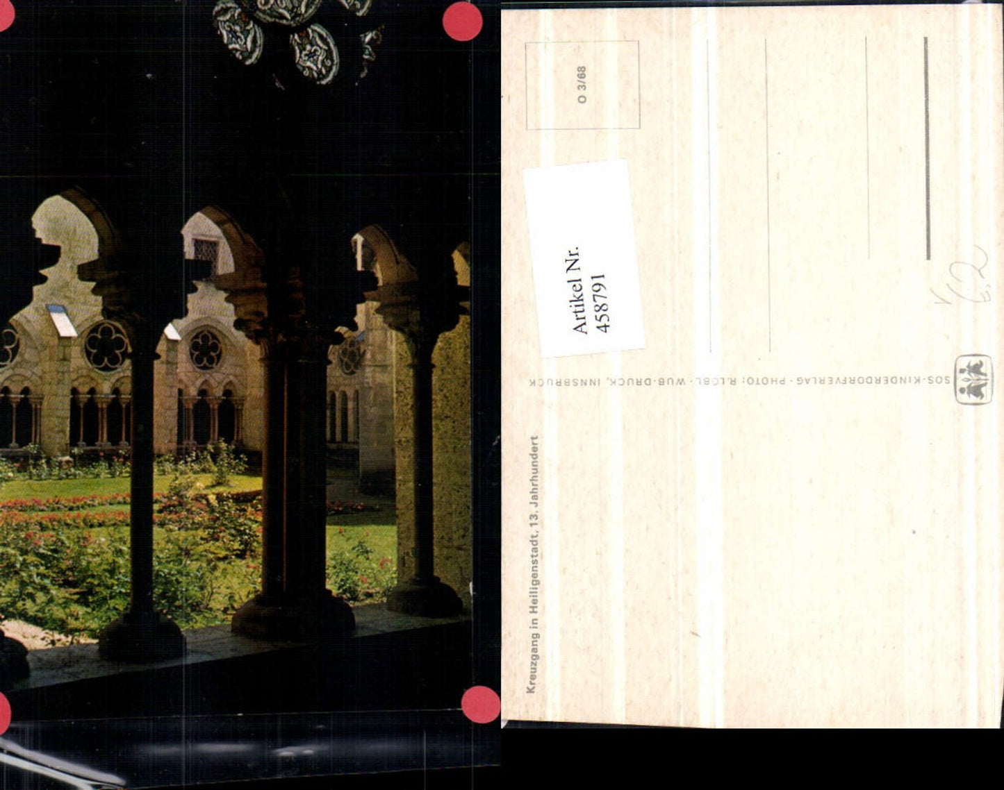 458791,Heiligenstadt Kreuzgang Arkaden pub SOS-Kinderdorf O 3/68