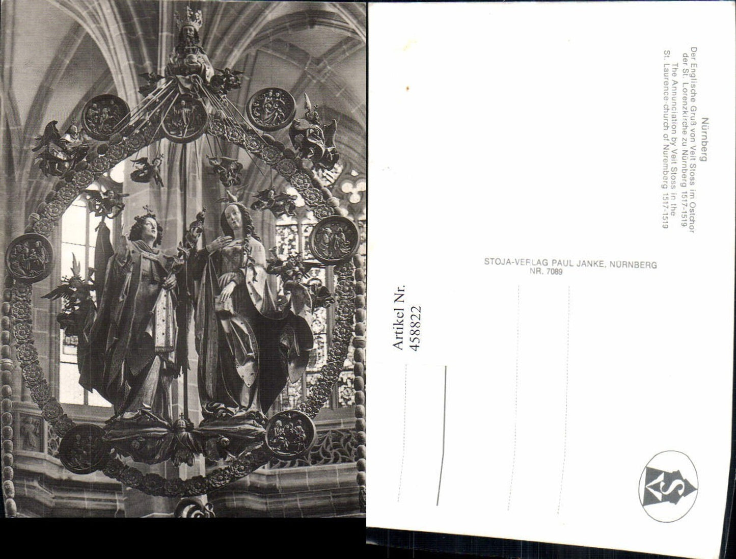 458822,Nürnberg St. Lorenzkirche Englische Gruß von Veit Stoss
