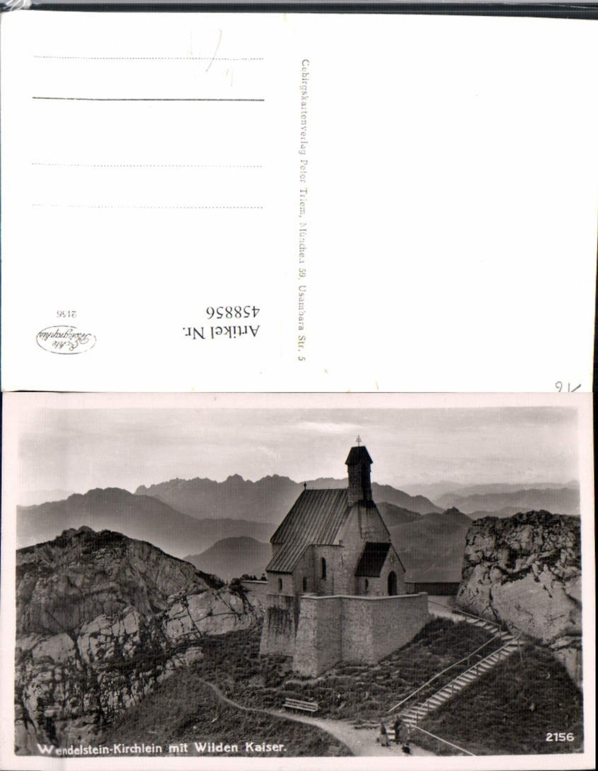 458856,Wendelstein-Kirchlein b. Bayrischzell m. Wilden Kaiser Bergkulisse