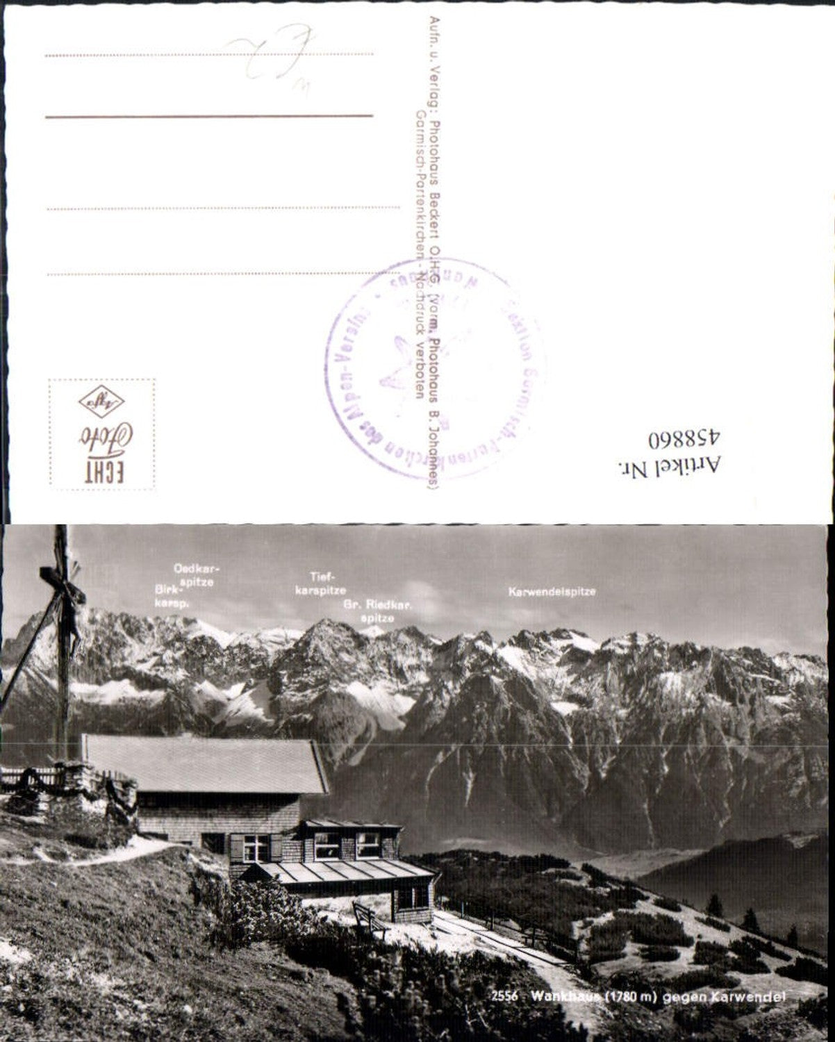 458860,Wankhaus Berghütte b. Garmisch Bergkulisse