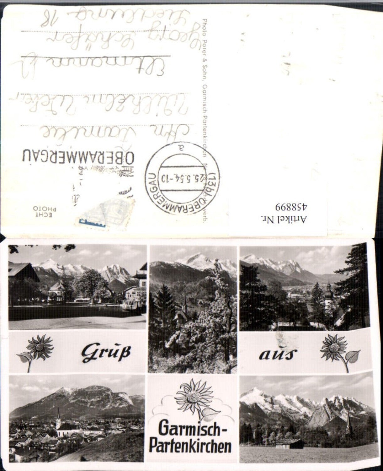 458899,Garmisch-Partenkirchen Totale Bergkulisse Mehrbildkarte
