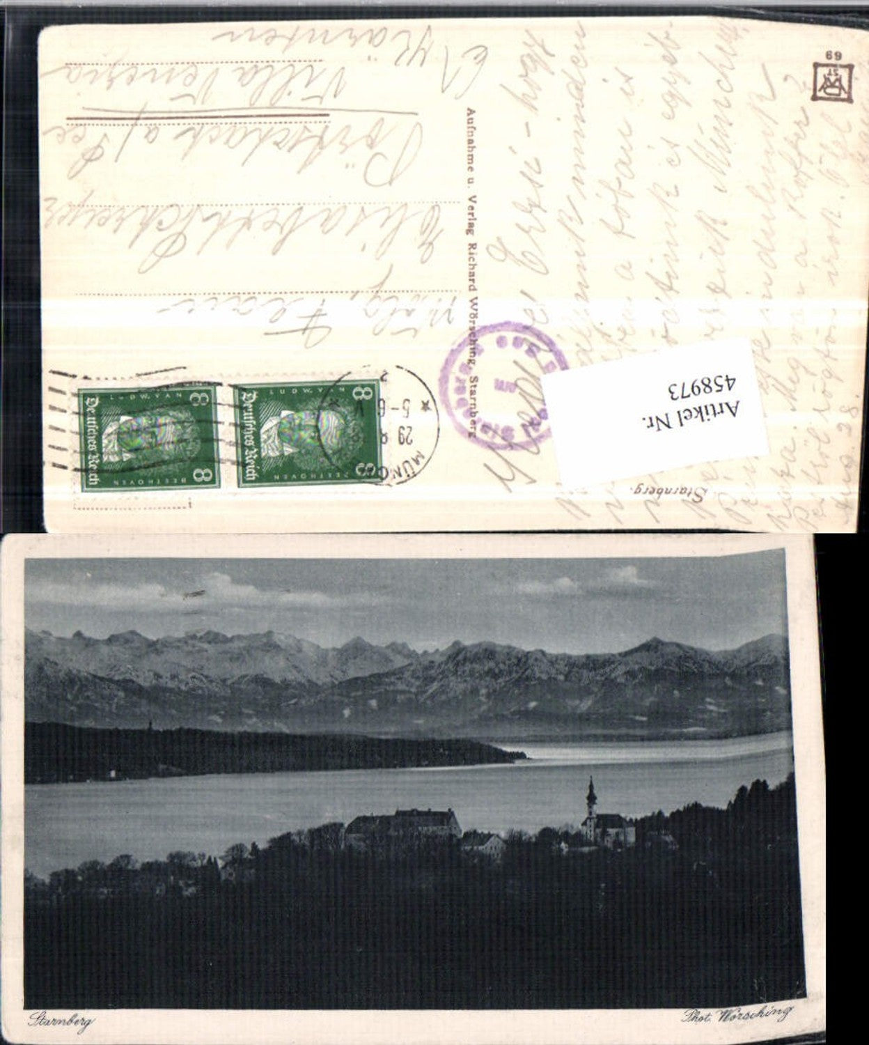 458973, Starnberg Total lake mountain scenery