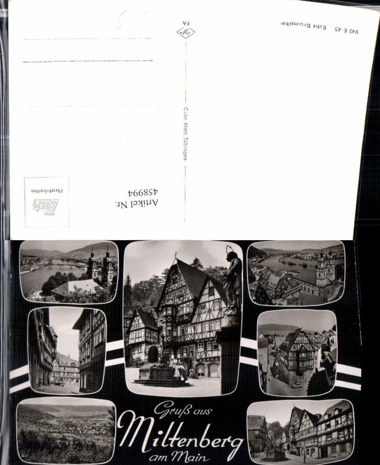 458994,Miltenberg am Main Totale Brunnen Kirche Mehrbildkarte