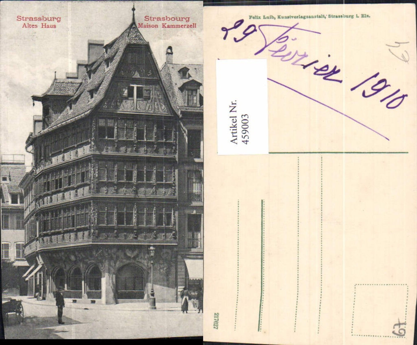 459003,Elsass Bas-Rhin Straßburg Altes Haus Strasbourg Maison Kammerzell