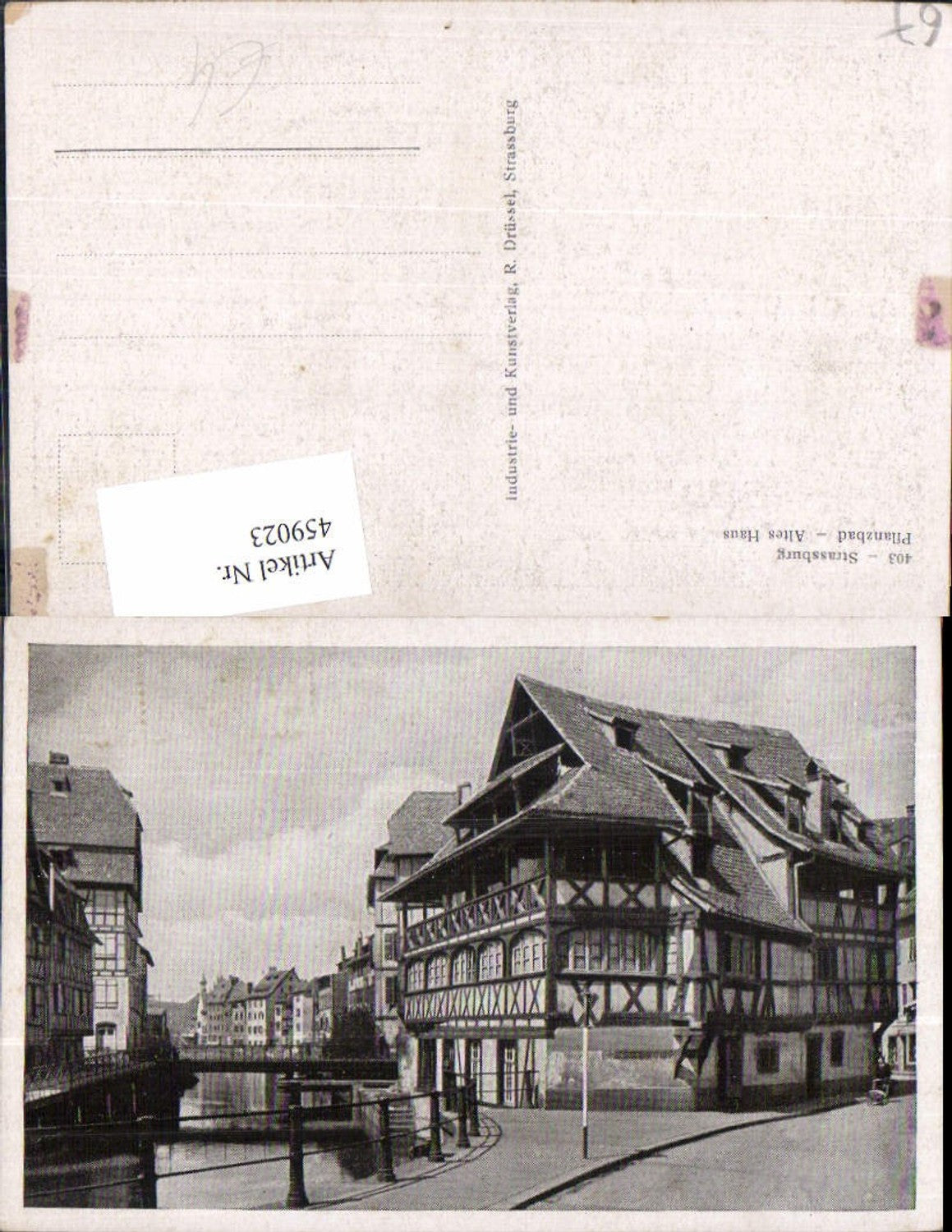 459023,Elsass Bas-Rhin Straßburg Strasbourg Pflanzbad Altes Haus