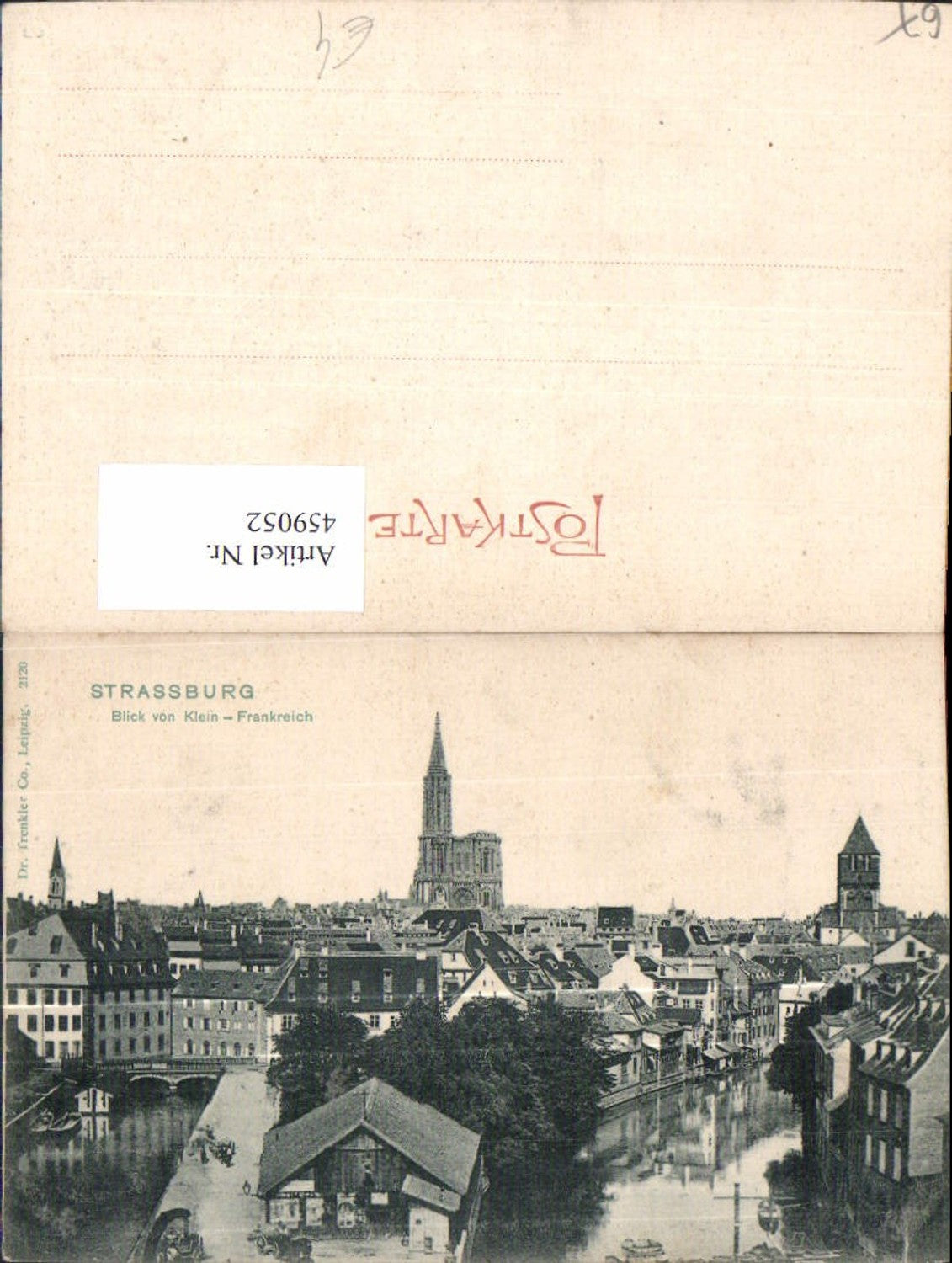 459052,Elsass Bas-Rhin Strasbourg Straßburg Blick v. Klein Frankreich