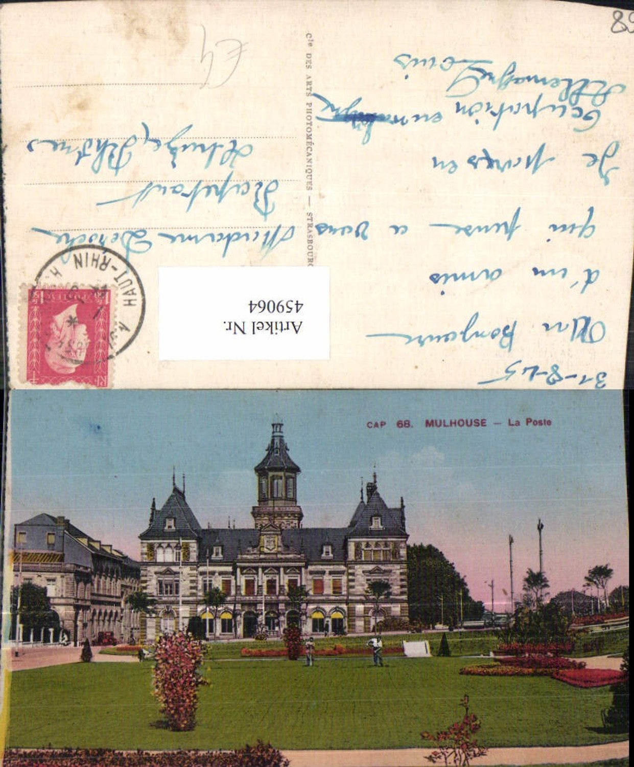 459064,Elsass Haut-Rhin Mulhouse La Poste Mülhausen