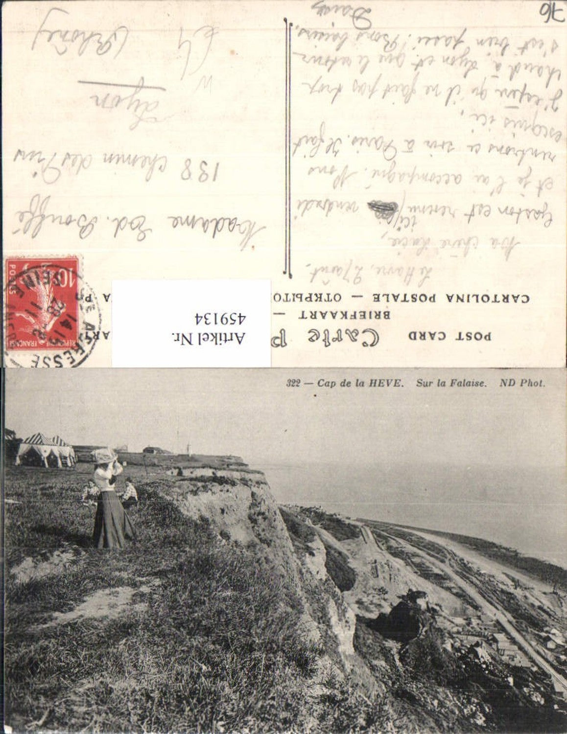 459134,Haute-Normandie Seine-Maritime Cap de la Heve Sur la Falaise Havre