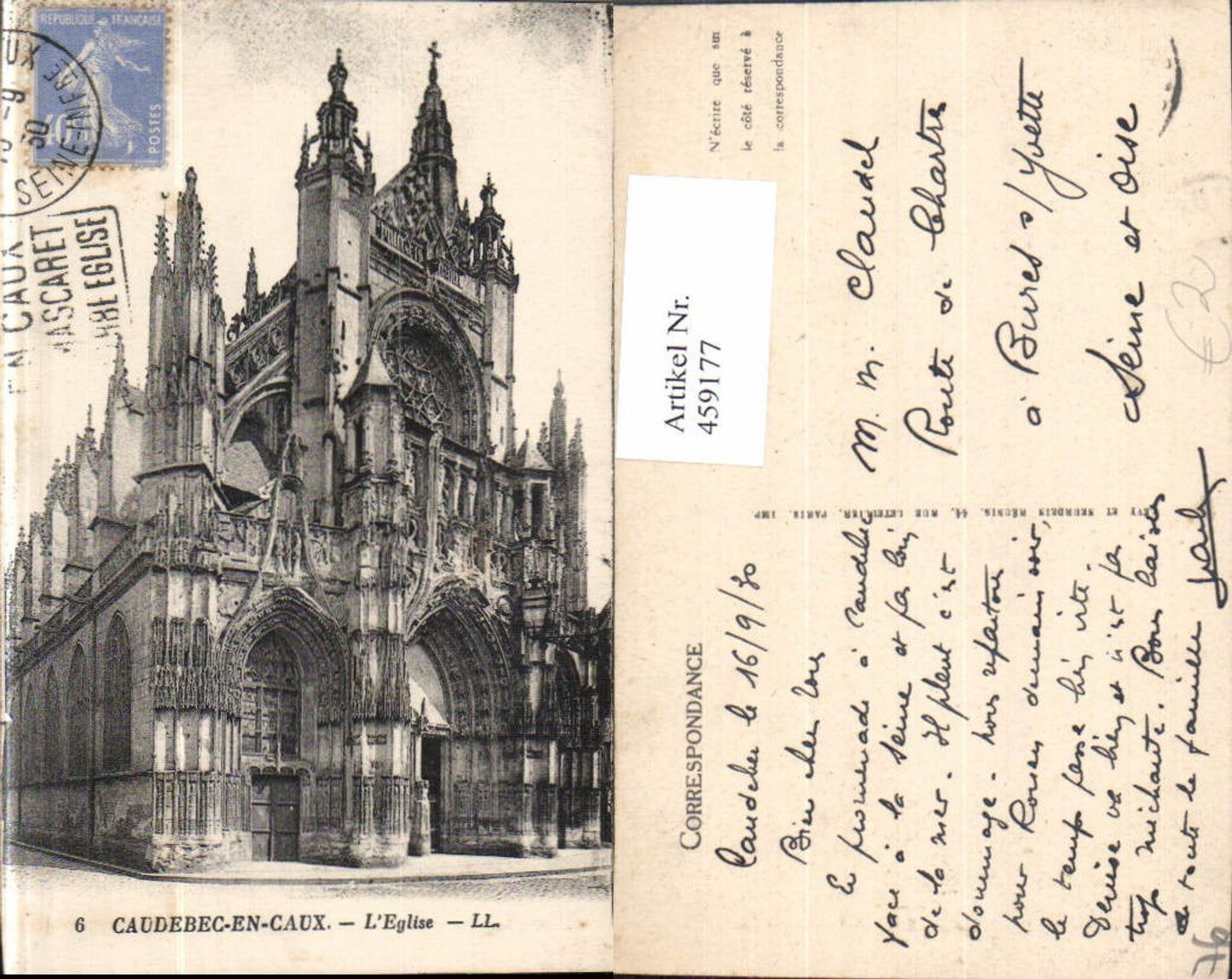 459177,Haute-Normandie Seine-Maritime Caudegec-En-Caux L Eglise Kirche
