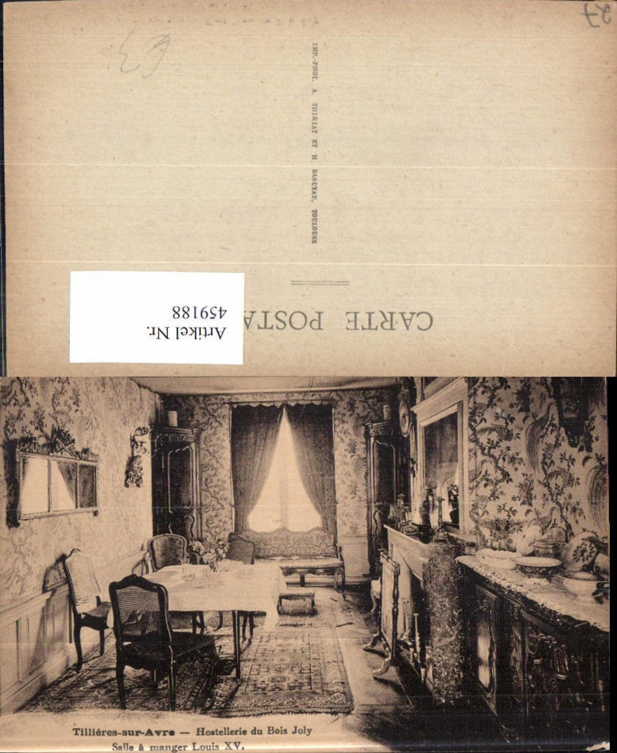 459188,Haute-Normandie Eure Tillieres sur Avre Hostellerie du Bois Joly Einrichtung
