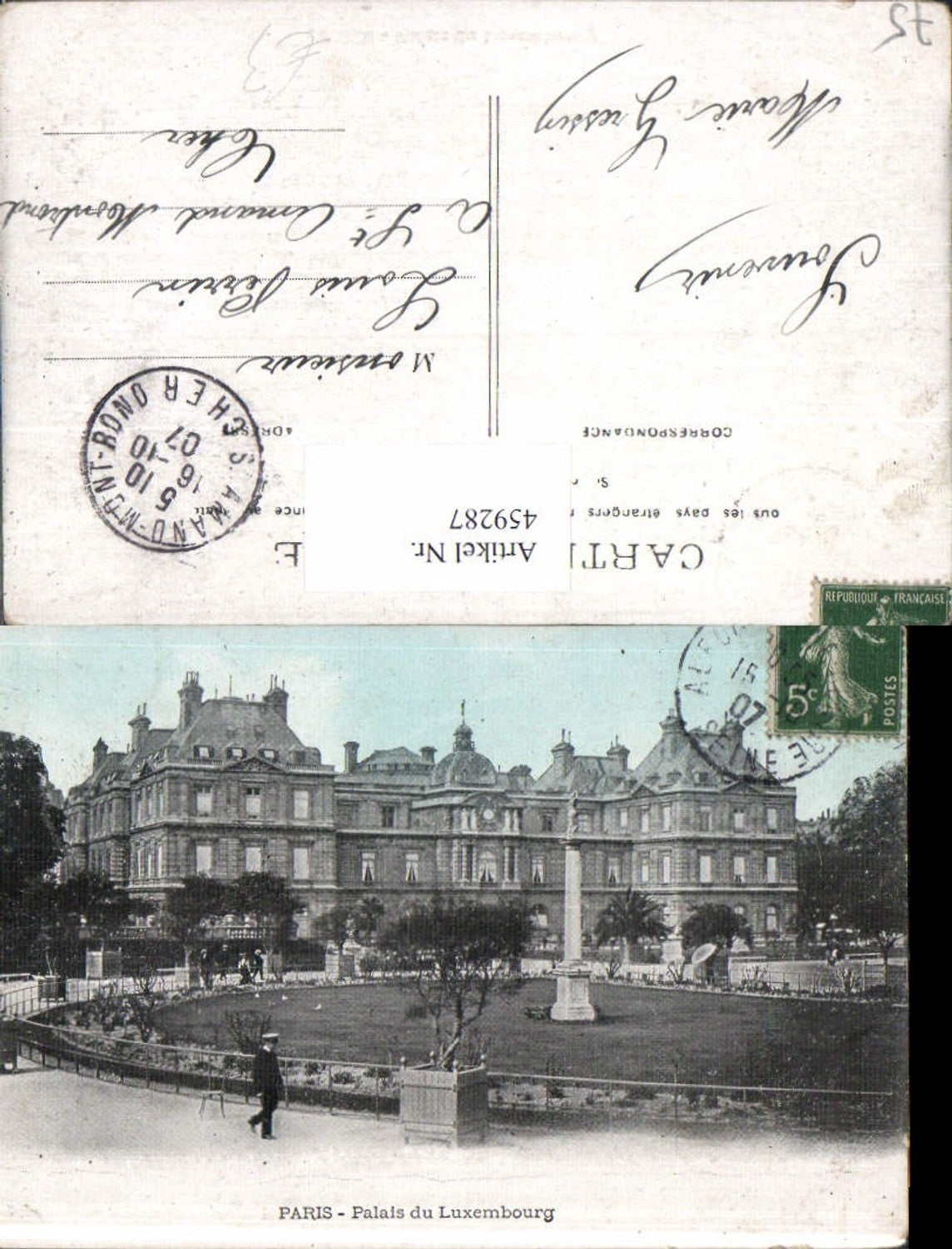 459287,Ile-de France Paris Palais du Luxembourg Statue