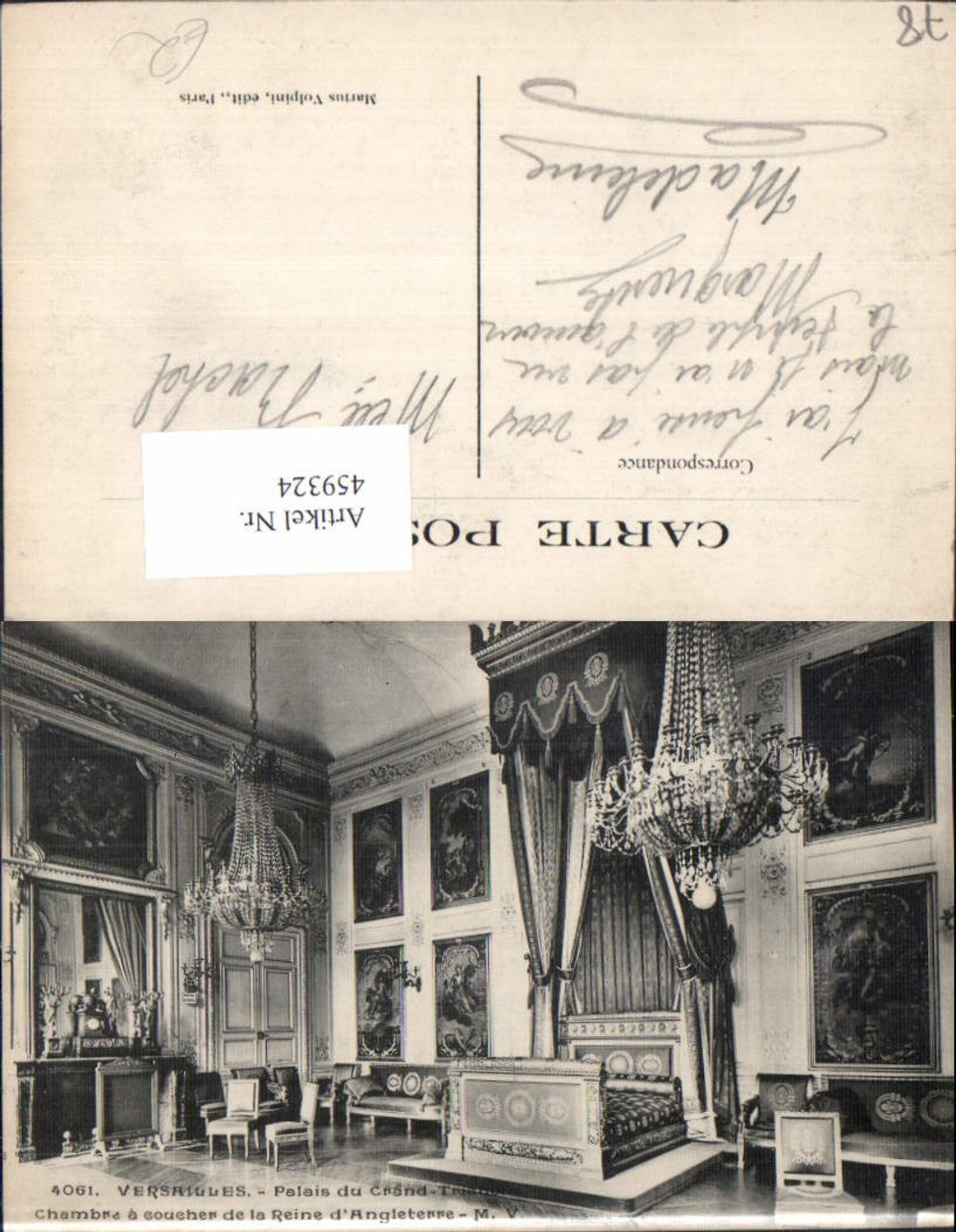 459324,Ile-de-France Yvelines Versailles Palais du Grand Trianon Bett Schloss