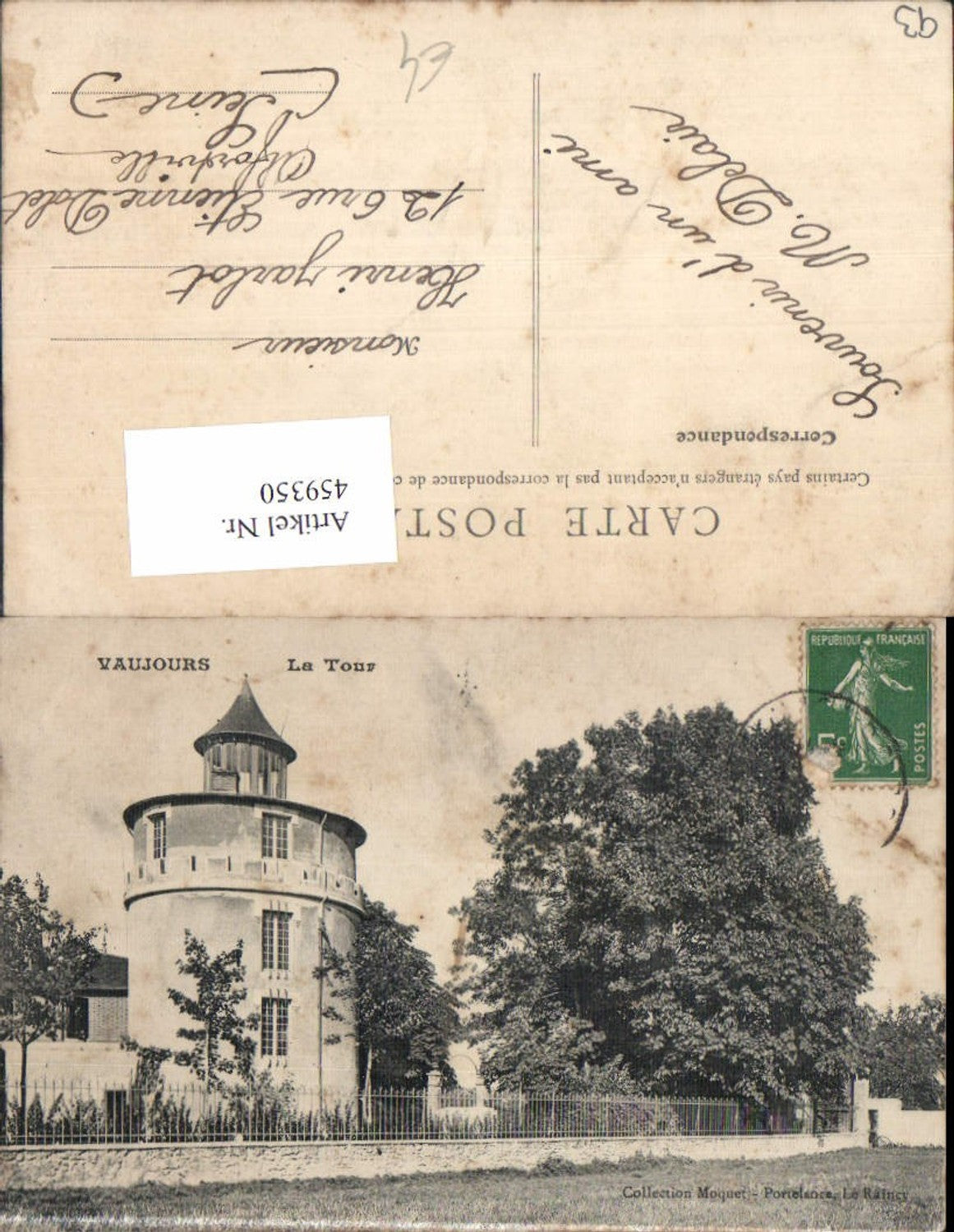 459350,Ile-de-France Seine-Saint-Denis Vaujours La Tour Turm