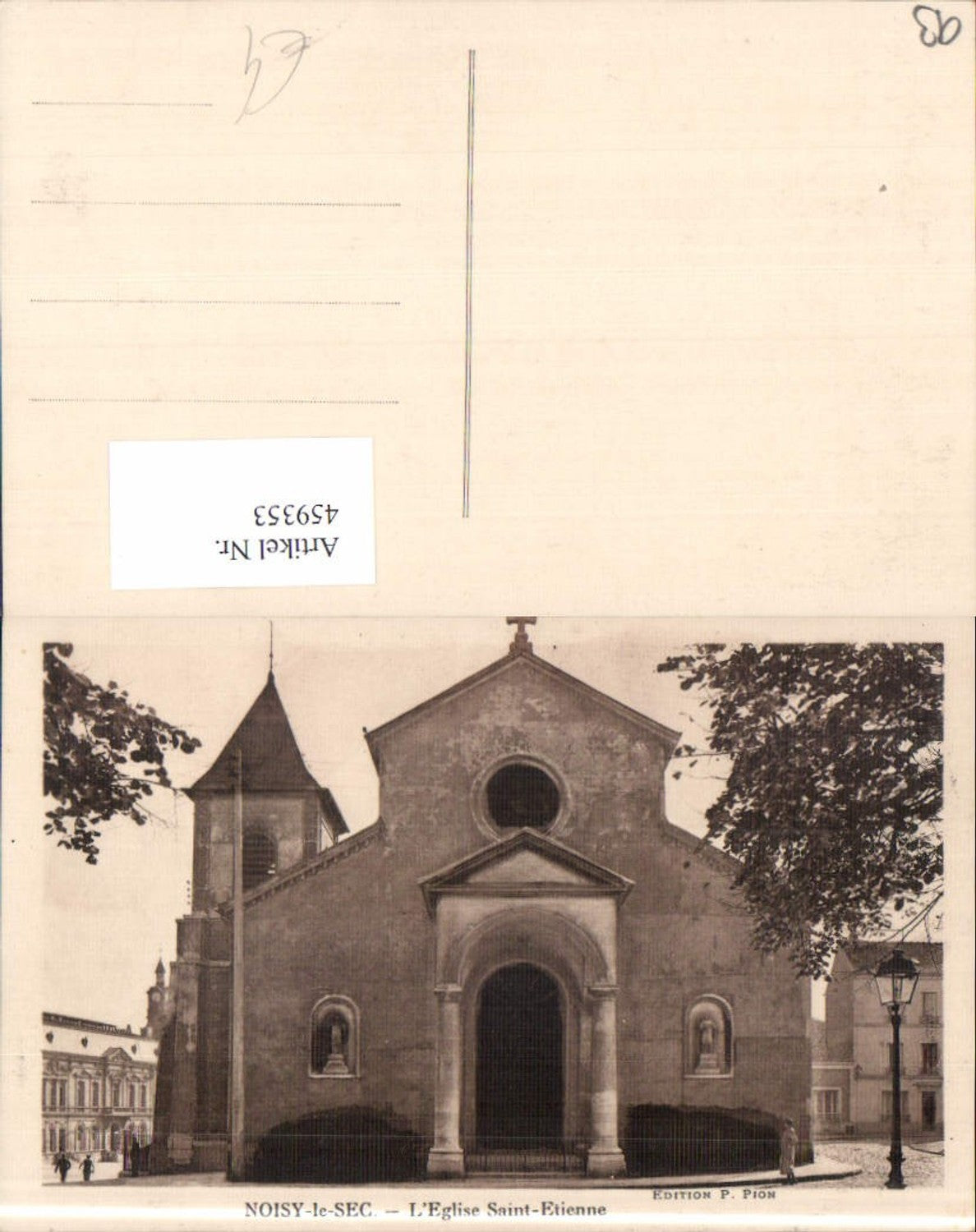 459353,Ile-de-France Seine-Saint-Denis Noisy-le-Sec L Eglise Saint Etienne Kirche