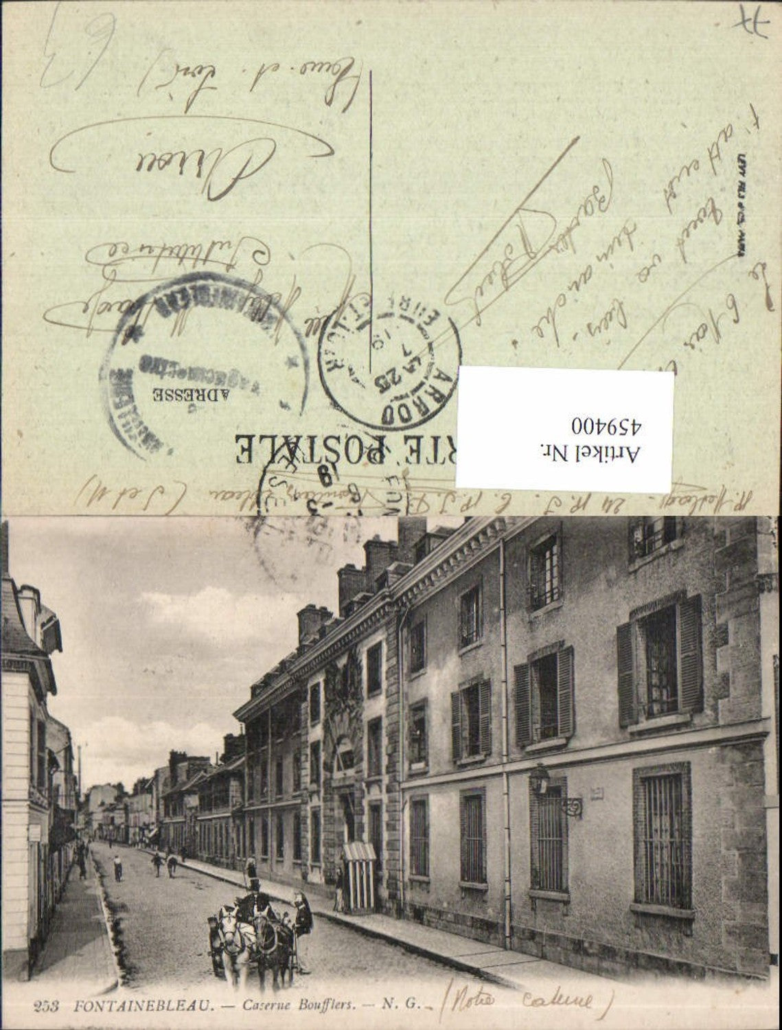 459400,Ile-de-France Seine-et-Marne Fontainebleau Caserne Boufflers Straßenansicht