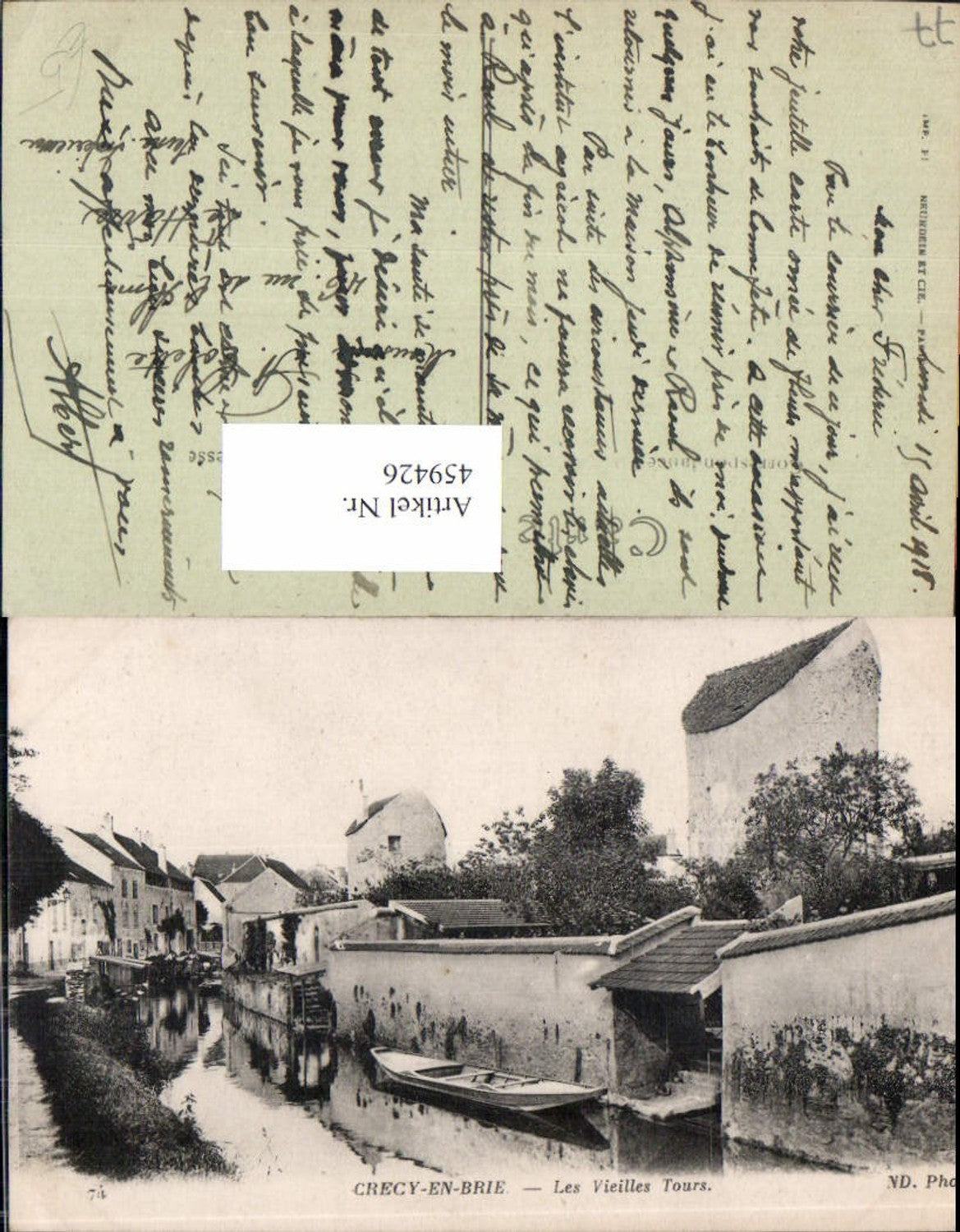 459426,Ile-de-France Seine-et-Marne Crecy-en-Brie Les Vieilles Tours Ruderboot Boot