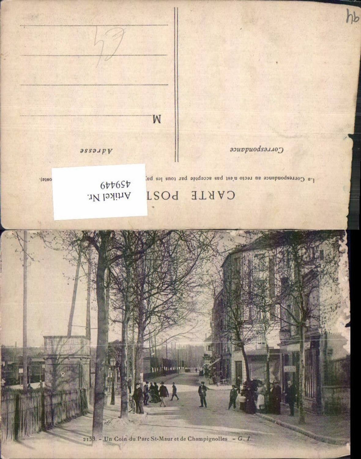 459449,Ile-de-France Val-de-Marne Un Coin du Parc St-Maur et de Champignolles Straßenansicht