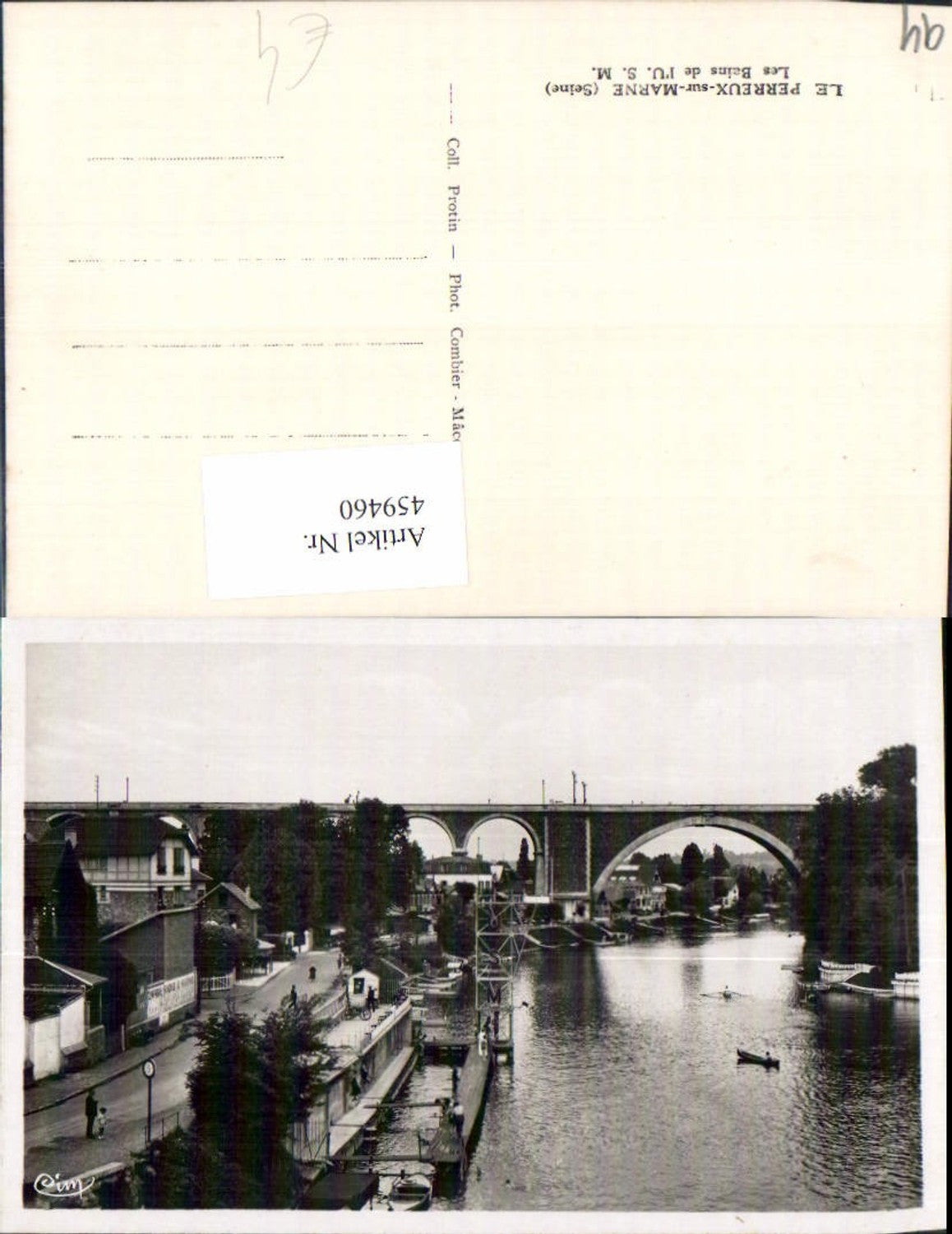 459460,Ile-de-France Val-de-Marne Le Perreux-sur-Marne Les Bains de I U.S.M. Brücke