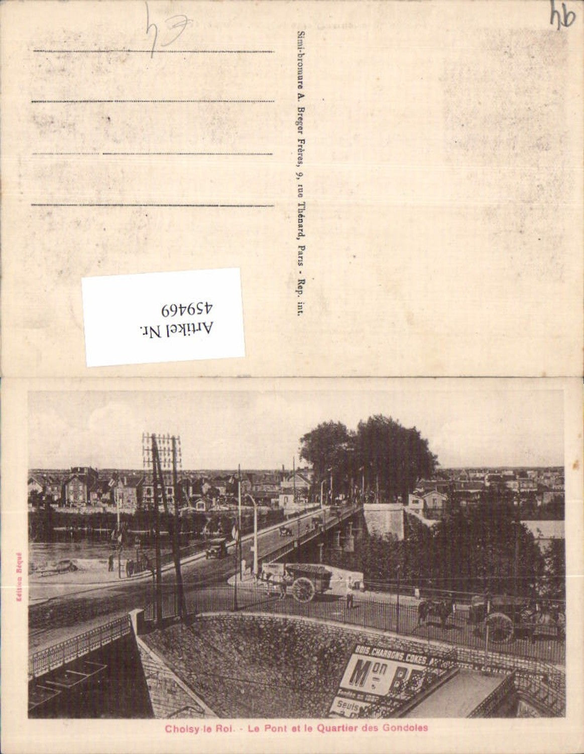 459469,Ile-de-France Val-de-Marne Choisy-le-Roi Le Pont et le Quartier des Gondoles Brücke