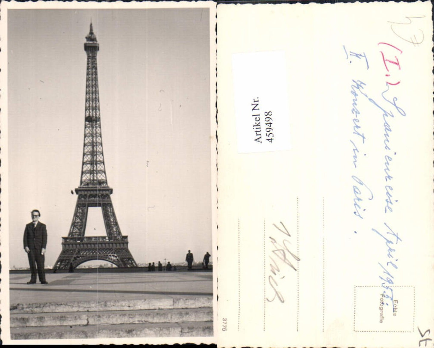 459498,Foto Ak Ile-de-France Paris Eiffelturm La Tour de Eiffel