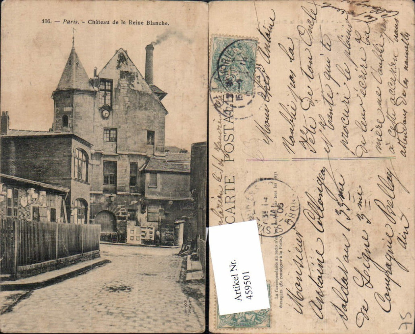 459501,Ile-de-France Paris Chateau de la Reine Blance Straßenansicht