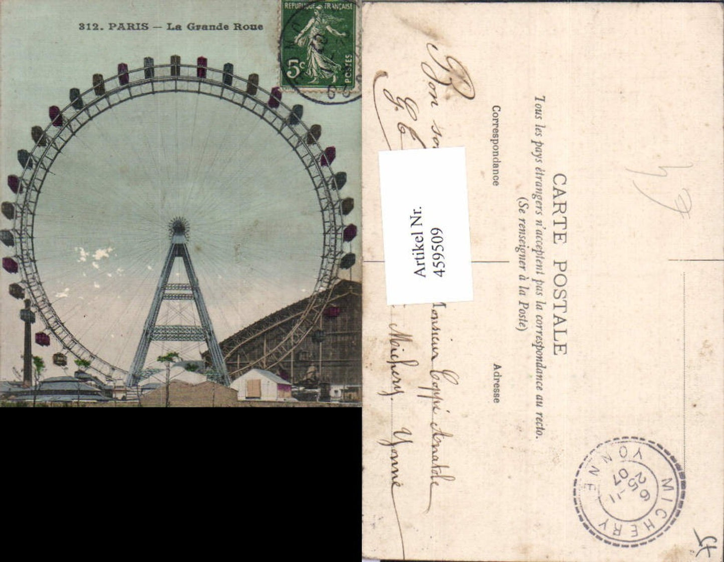 459509,Ile-de-France Paris La Grande Roue Riesenrad