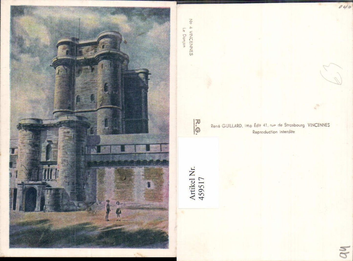 459517,Ile-de-France Val-de-Marne Vincennes Le Donjon Turm Festung