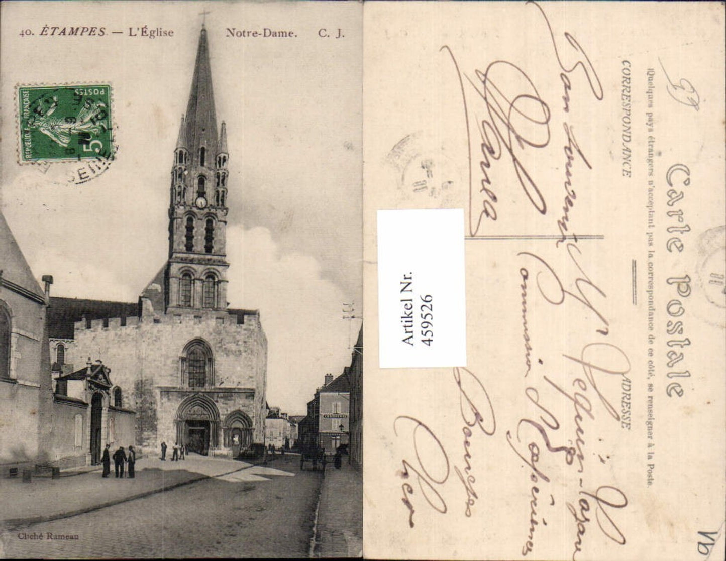 459526,Ile-de-France Essone Etampes L Eglise Notre Dame Kirche