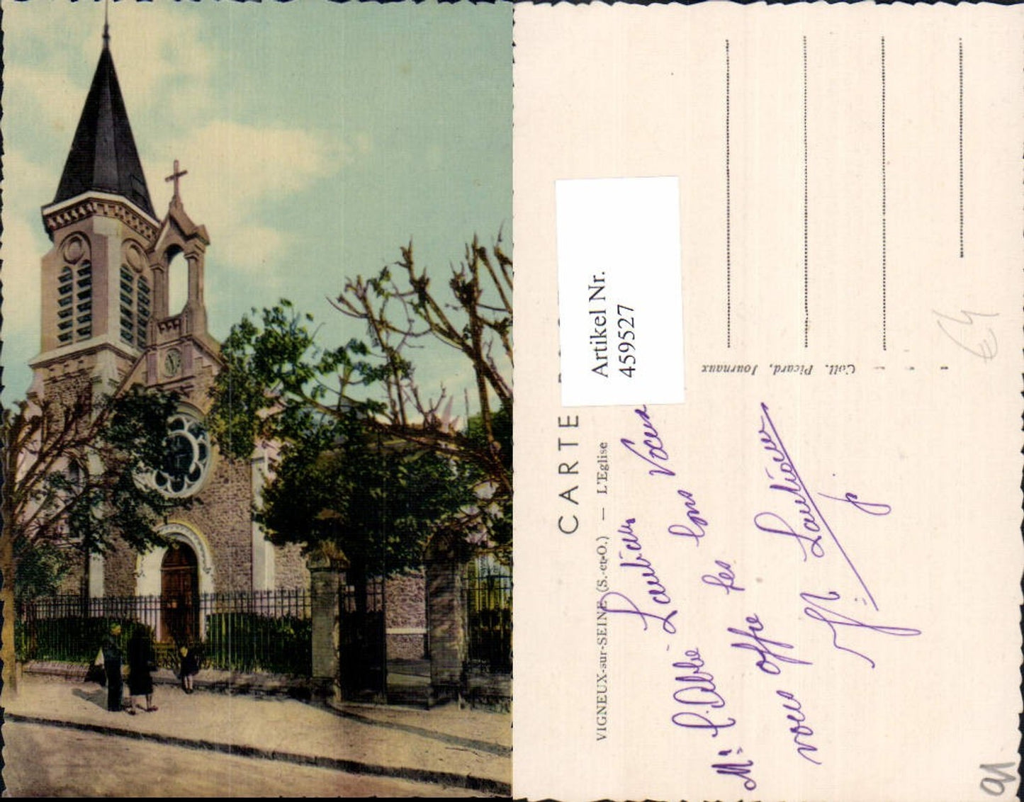 459527,Ile-de-France Essone Vigneux-sur-Seine L Eglise Kirche