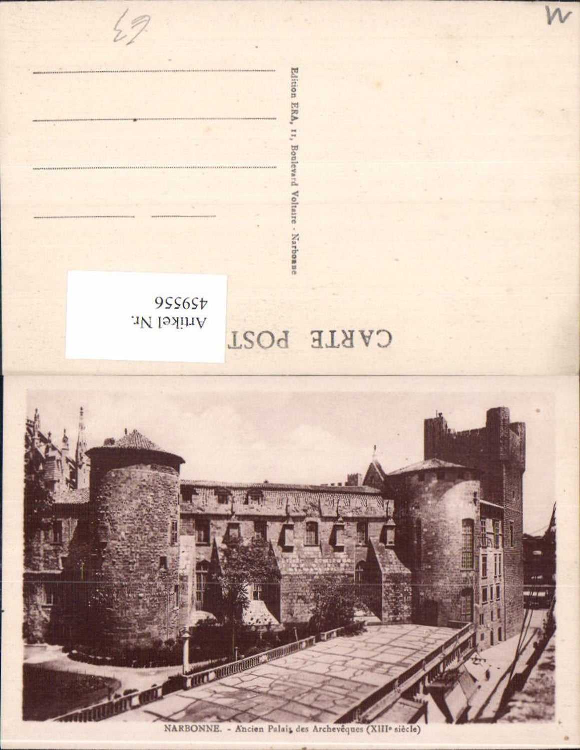 459556,Languedoc-Roussillon Aude Narbonne Ancien Palais des Archeveques Schloss