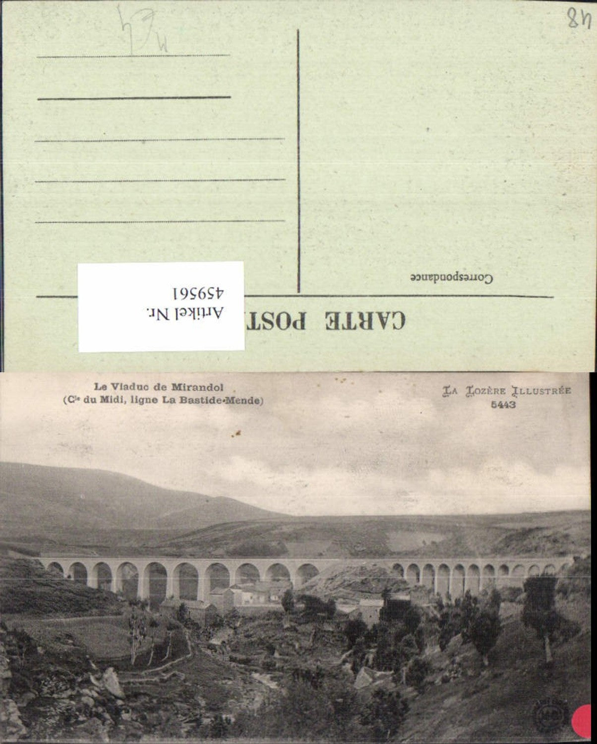 459561,Languedoc-Roussillon Lozere Le Viaduc de Mirandol Viadukt