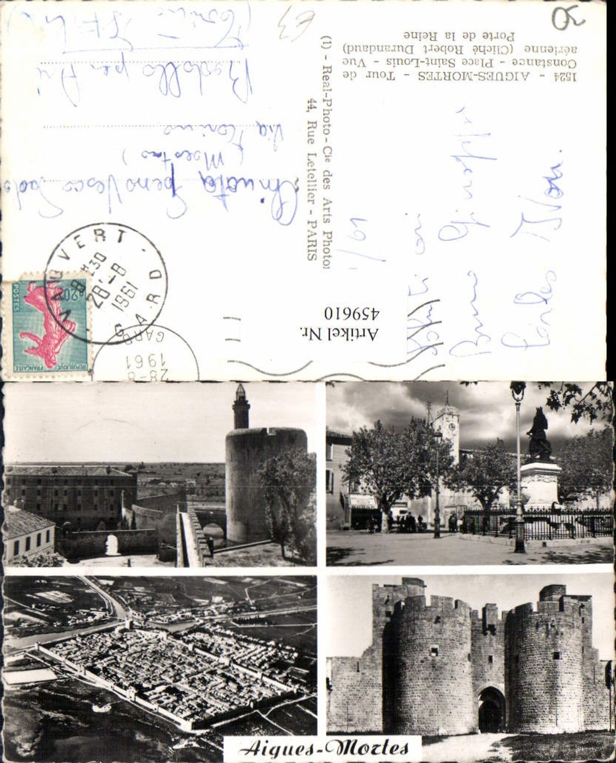 459610,Mehrbild Ak Languedoc-Roussillon Gard Aigues-Mortes Tour de Constance