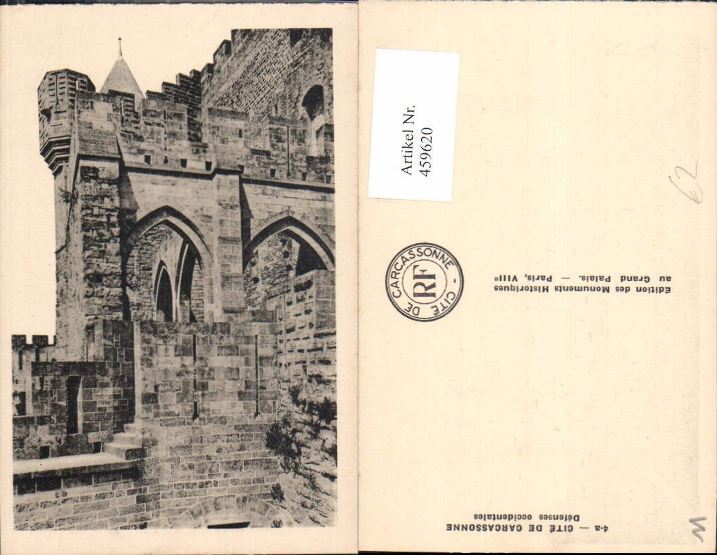 459620,Languedoc-Roussillon Aude Cite de Carcassonne Defenses occidentales Schloss